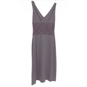 Soma Women’s Lavender Gown/slip Dress lace Surplice Size 0 Sleeveless Purple